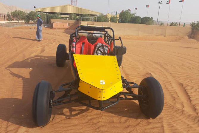 1-Hour Dune Buggy Self-Drive, Camel Ride & Sandboarding Adventure - Pickup from Dubai or Sharjah simplifies the day