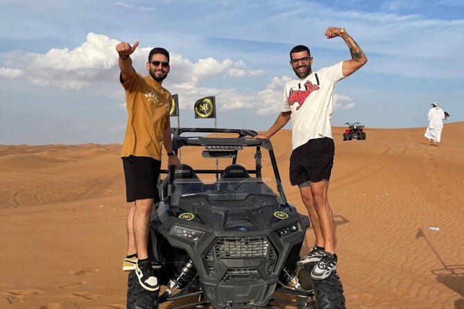 1 Hour Private Self Drive Dune Buggy and Sand boarding in Dubai - Transport from Dubai and meeting at Al Badayer