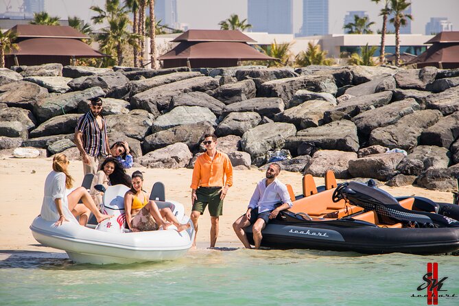 120 MINUTES Dubai Private Self-Drive SeaKart Jet Ski Boat Tour - A swim stop in the open water