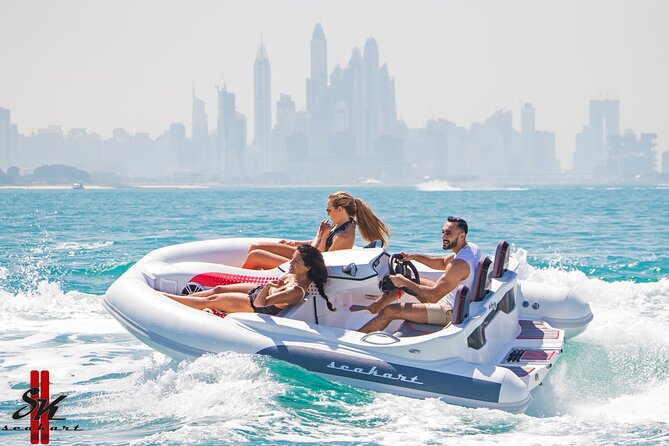 120 MINUTES Dubai Private Self-Drive SeaKart Jet Ski Boat Tour - Burj Al Arab from the sea