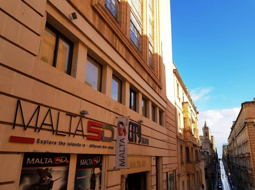 20-Minute Audio-Visual Show + Optional Valletta Audio Guide - What the 5D effects actually add