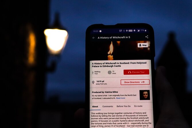 A History of Witchcraft in Edinburgh: A Self-Guided Audio Tour - From Holyrood Palace to the Royal Mile