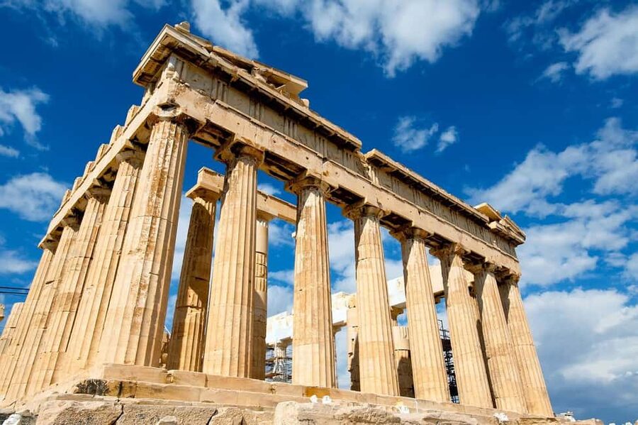 Acropolis Self-Guided Smartphone Tour w/Audio & 3D(No entry) - The Parthenon, seen with its missing pieces restored