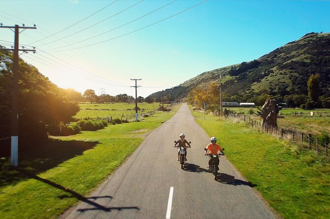 Akaroa Self Guided Electric Scooter Tour - Tasting organic wine at Takamatua Valley Vineyard