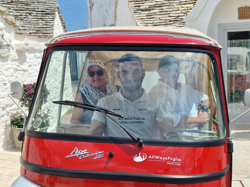 Alberobello: Private Tuk Tuk Tour with Audio Guide - Starting at the AllWays Puglia office