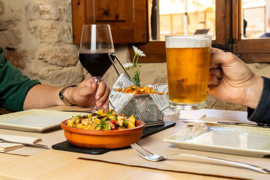 Alcudia: Self-Guided Gourmet Tapas and Wine Tour - Four tapas in the heart of Alcudia Old Town