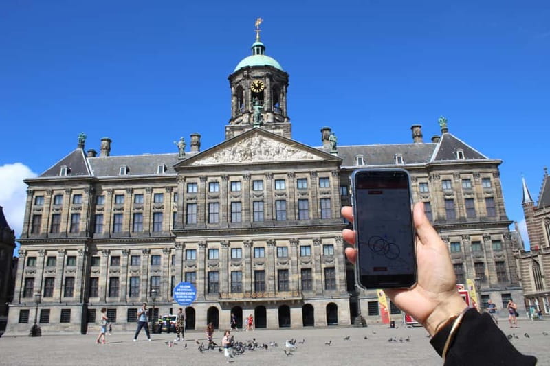 Amsterdam:: Bike Rental with Free Self-Guided Tour - Following the app through Amsterdam