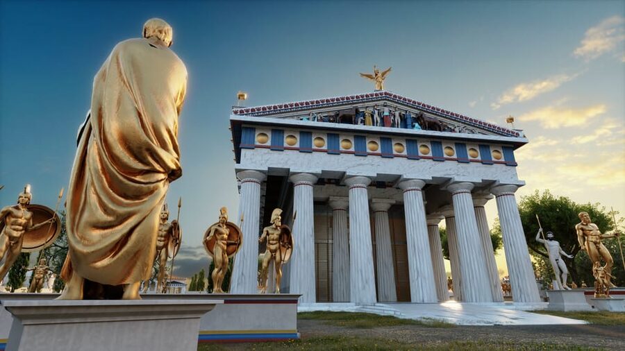 Ancient Olympia Entry Ticket & Virtual Reality Audio Tour - The Temple of Hera and the Olympic Flame