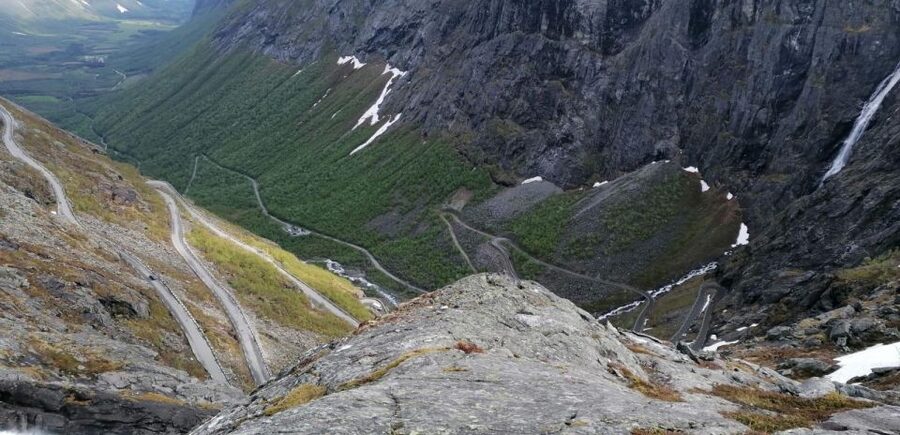 Åndalsnes - Trollstigen & Trollwall Audio Guid Bus Tour - The Rauma Valley and the road out of town