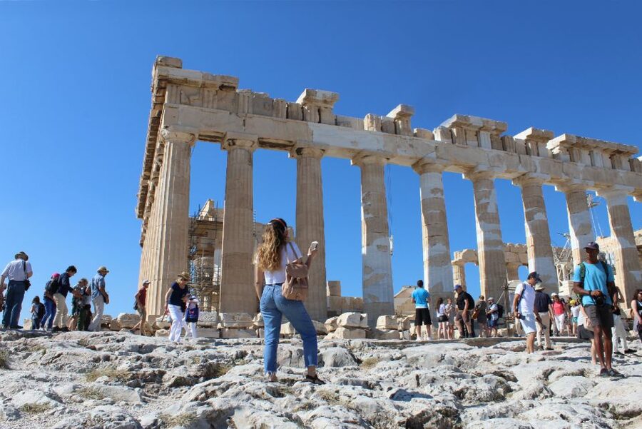 Athens: Acropolis & Acropolis Museum Ticket with Audio Guide - Walking through the Propylaea and Temple of Nike