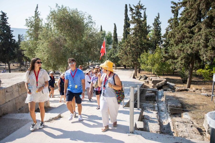 Athens: Acropolis Guided Walking Tour & Plaka Audio Tour - Propylaea: the grand entrance to the summit