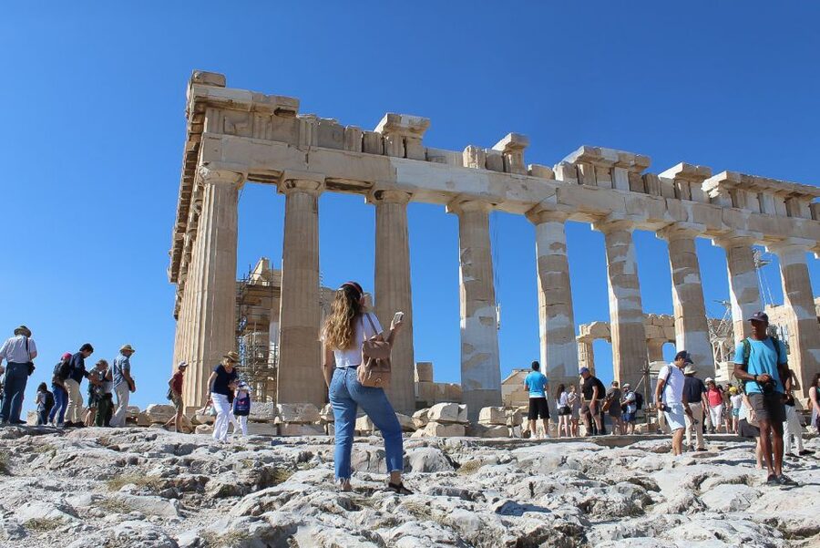Athens: Acropolis Ticket with Multilingual Audio Guide - The Belvedere viewpoint and Athens below