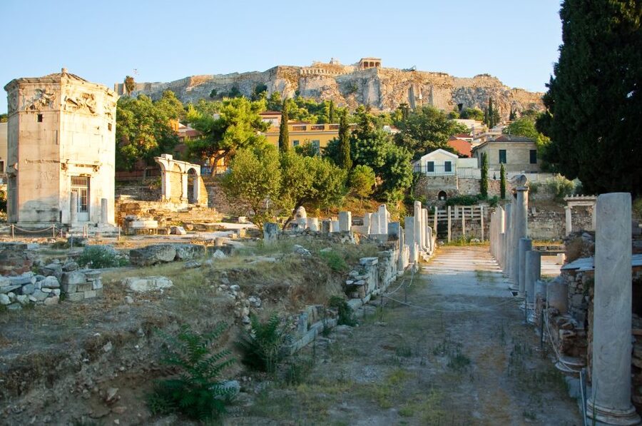Athens: Roman Agora & Ancient Agora E-ticket & 2 Audio Tours - Walking from the Roman Agora to the Ancient Agora