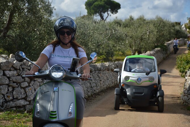 Audio Tour Alberobello with Bee Calessino/ e-Vespa /Fiat Mickey Mouse - The Main Stop: Alberobello’s Trulli