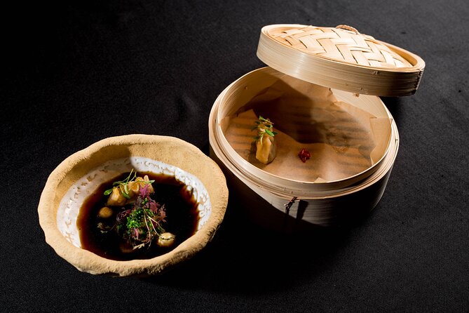 Audio visual multi-sensory chefs journey dinner experience - China offers duck consommé and dim sum