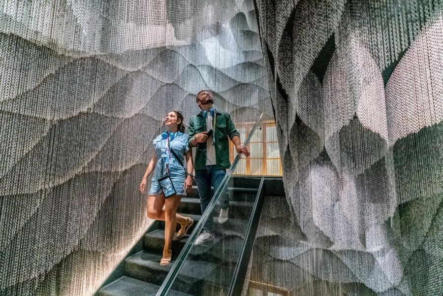 Barcelona: Casa Batlló Entry with Self-Audioguide Tour - The staircase, marble details, and new additions