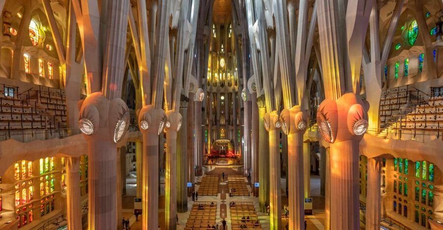 Barcelona: Sagrada Familia Entry Ticket with Audio Guide - The interior is the strongest part of the visit