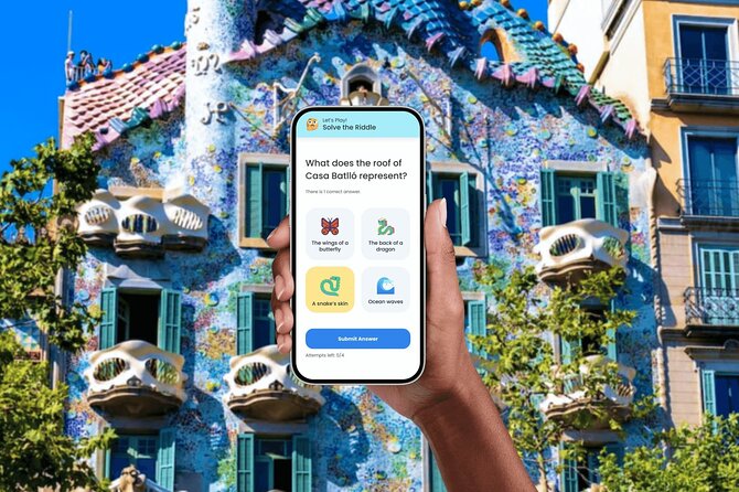 Barcelona self-guided city walking tour with audio & quizzes - Key points at a glance