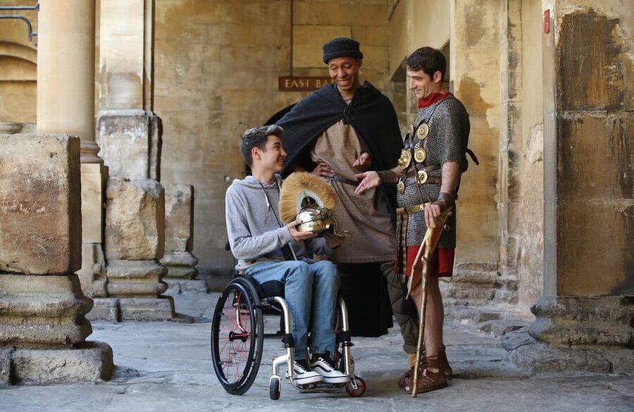 Bath: Roman Baths Entry Ticket with Audio Guide - Costumed Roman characters and visual aids