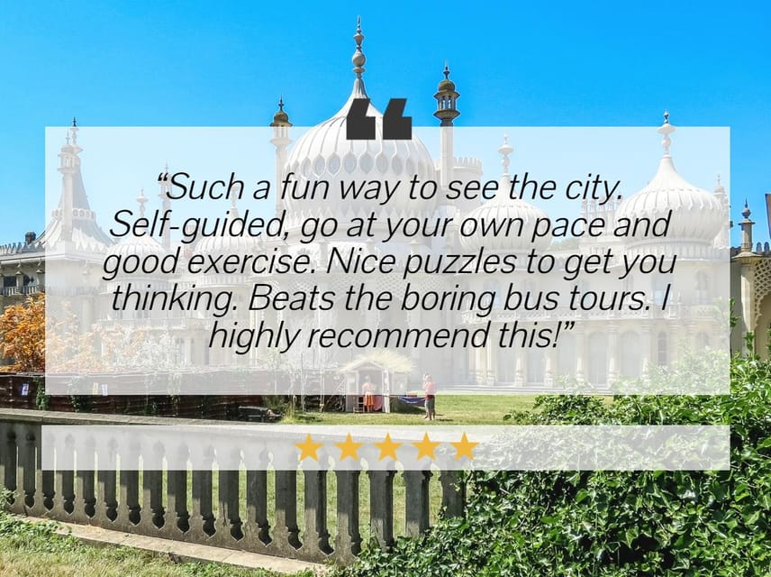 Brighton: City Walking Tour & Exploration Game - Timing, walking, and comfort
