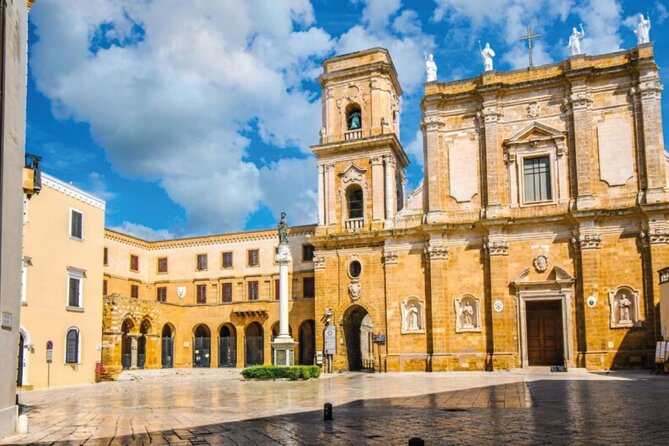 Brindisi Walking Tour with Audio and Written Guide by a Local - San Pietro degli Schiavoni below the modern city
