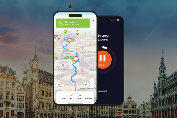 Brussels Audioguided walking tour 2h40 and 25 reviews - A self-guided route through Brussels in one compact walk