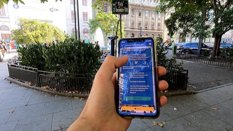 Bucharest 1989 Revolution Walking Tour with Smartphone App - How the Leplace World app shapes the walk