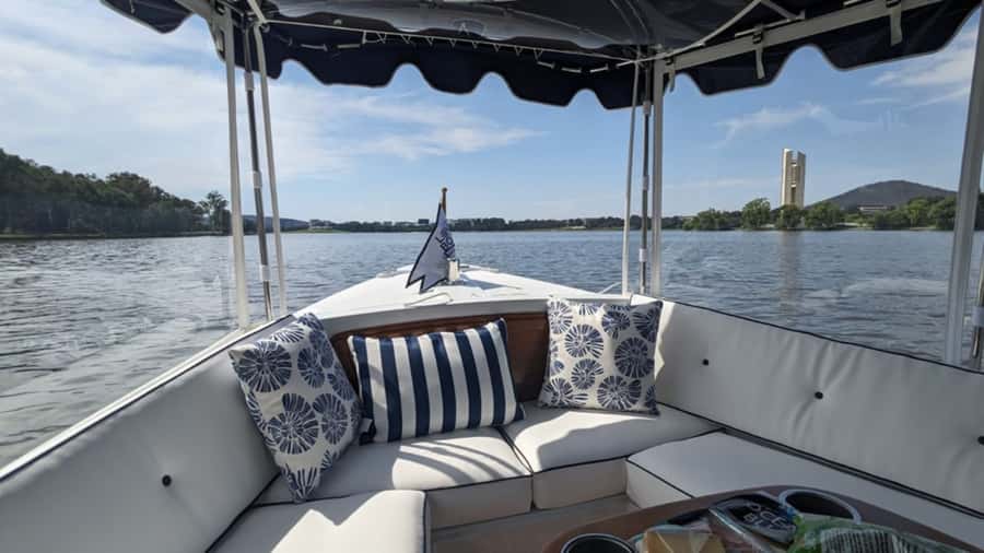 Canberra: Lake Burley Griffin Self-Drive Electric Boat - A quiet electric cruise across Canberra’s lake