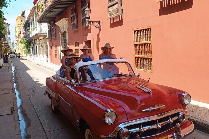 Cartagena Luxury Classic Car Tour + Bilingual Historian Guide - Seeing the Walled City from the road