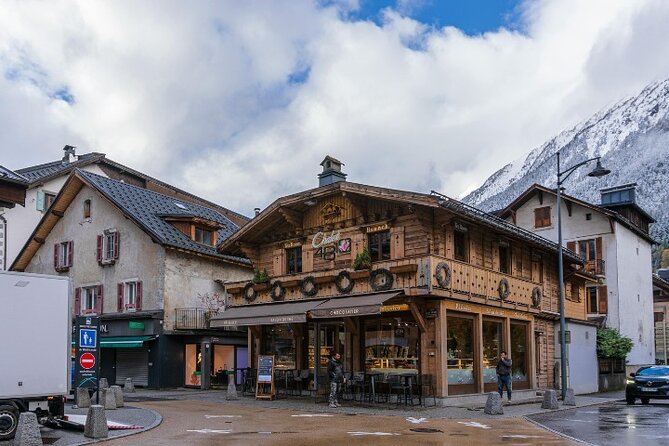 Chamonix Self Guided Walking Tour with an App - The Arve, Place du Poilu, and mountain photography
