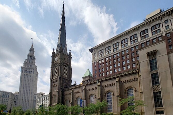 Cleveland Downtown Self Guided Audio Walking Tour - Tom L. Johnson and Terminal Tower from the outside