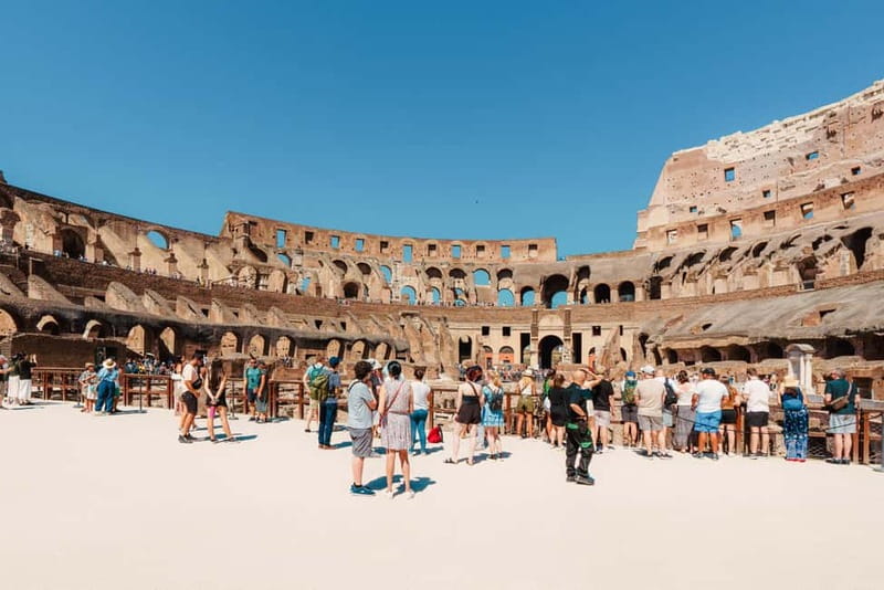 Colosseum & Roman Forum Entry with Audio Guide - Entering the Colosseum on a timed schedule