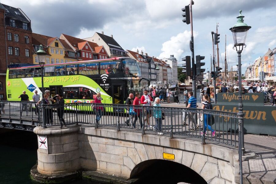 Copenhagen: Hop-On Hop-Off Bus Tour with Audio Guide - Start with the Red line through central Copenhagen