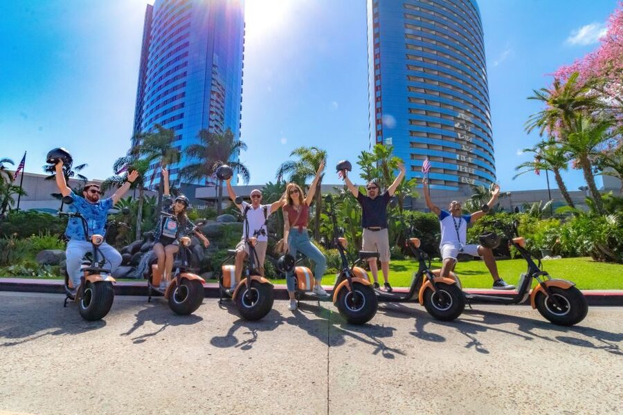 Coronado: GPS-Guided Scooter Tour & Round-Trip Ferry - Spreckels Park and central Coronado