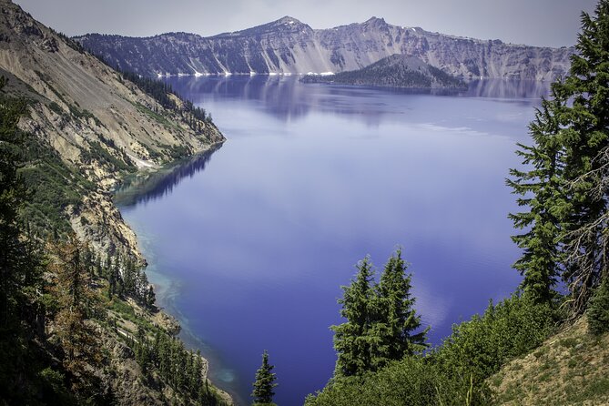 Crater Lake National Park Self-Guided Driving Audio Tour - Phantom Ship reveals a smaller volcanic island