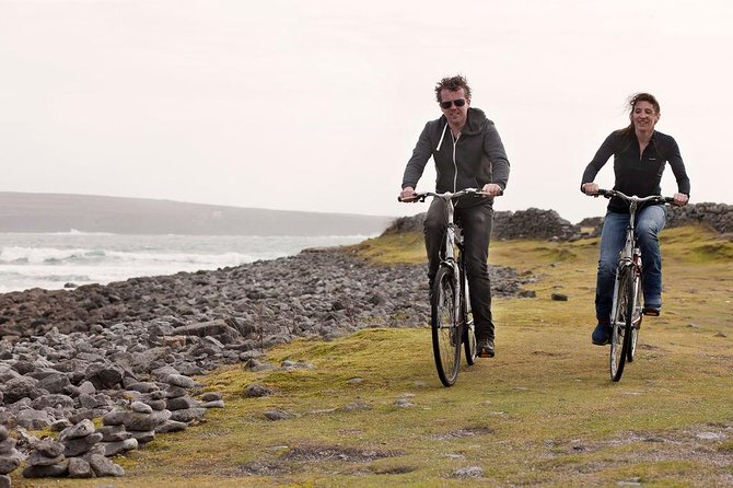 Cycling Inishmore Island. Aran Islands. Self-guided. Full day. - Riding Through Fields and Stone Walls