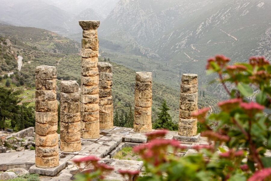 Delphi: Archaeological Site & Museum Ticket with Audio Tour - Walk from the Roman Agora toward Apollo’s sanctuary