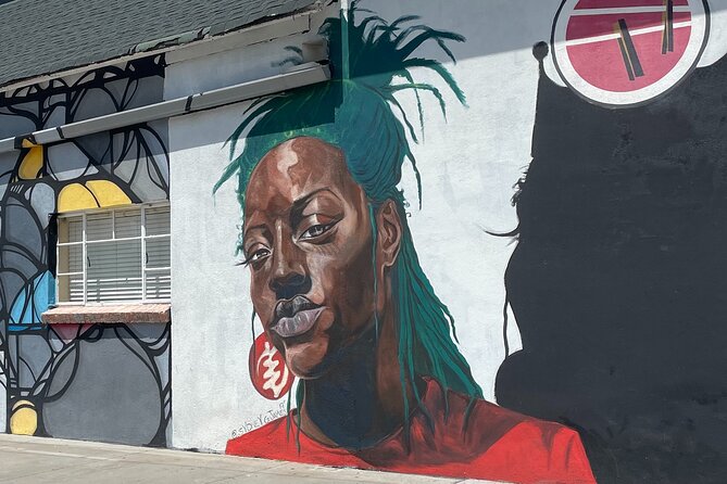 Denver's Art District Self Guided Walking Tour - IMAC’s orange, blue, and red eyes