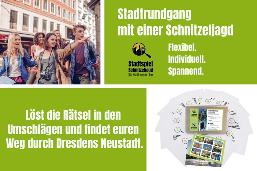 Dresden Neustadt: Scavenger Hunt Self Guided Tour - Albertsplatz and the first stretch through inner Neustadt