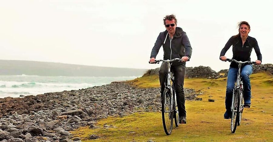 Ebiking on Inishmore island. Aran islands. Self-guided - The seal colony and Worm Hole