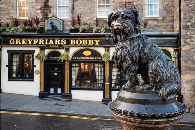Edinburgh City of Wizards Exploration Game and Tour - Greyfriars Bobby adds a clear Edinburgh marker