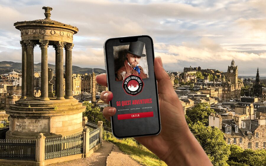 Edinburgh New Town: City Walking Tour & Exploration Game - Starting above the city on Calton Hill