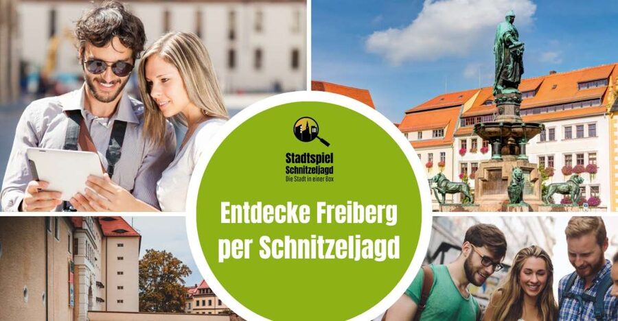 Freiberg: Scavenger Hunt Self-Guided Walking Tour - Freiberg sightseeing with a puzzle in hand