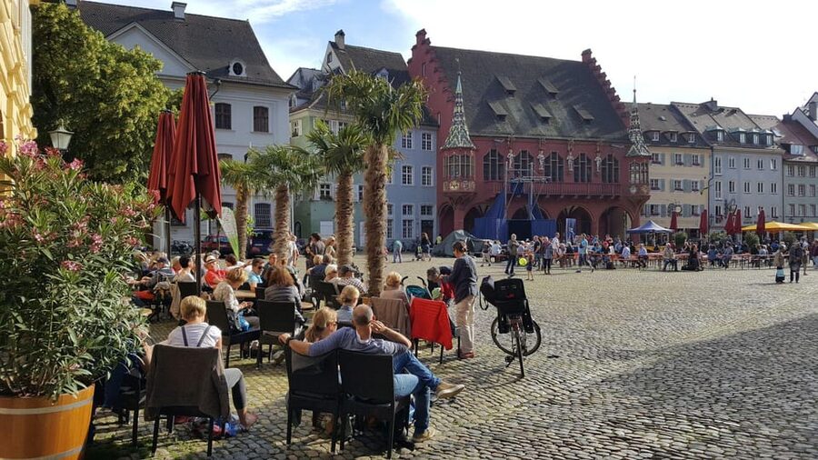 Freiburg: Self-Guided Audio Tour in English - Making room for coffee, lunch, or a beer garden