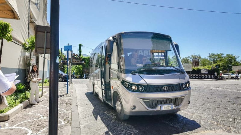 From Pompeii: Mount Vesuvius with bus, ticket and audioguide - The 45-minute ride from Pompeii