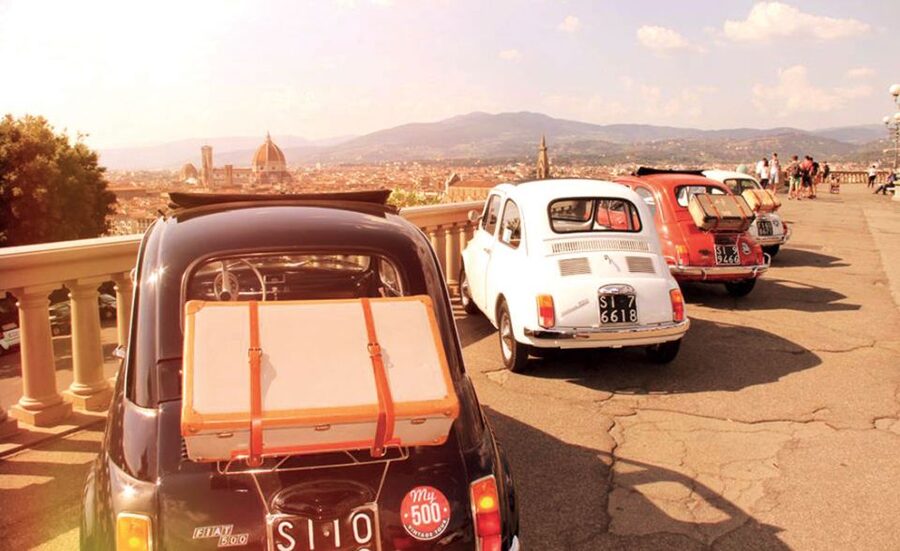 From San Gimignano: Vintage Fiat 500 Self-Drive Chianti Tour - The winery visit includes wine and local snacks