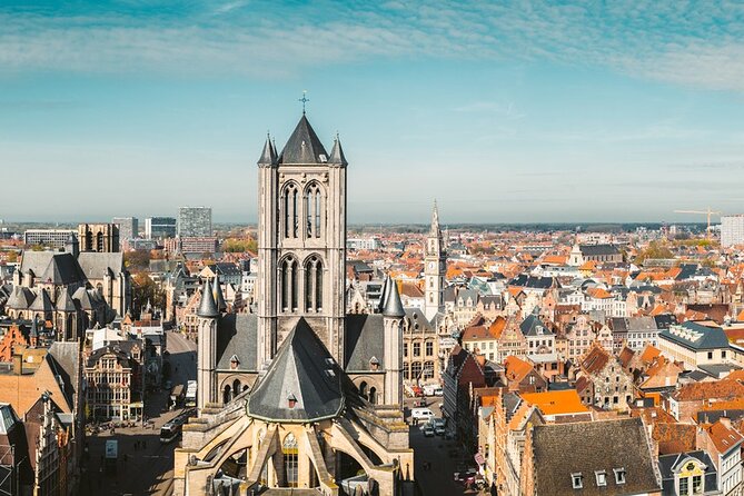 Ghent: City Walk with Audio Guide in 7 Languages on your Phone - The Belfry and Cloth Hall