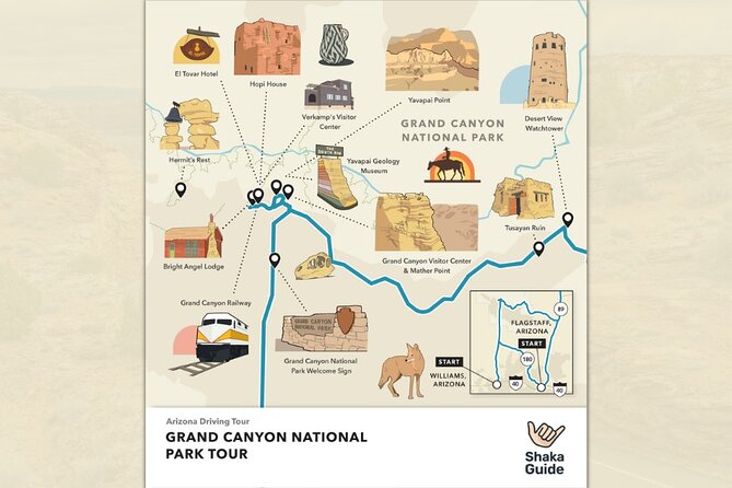 Grand Canyon South Rim Full-Day Self-Guided Tour - Desert View Drive supplies the afternoon variety