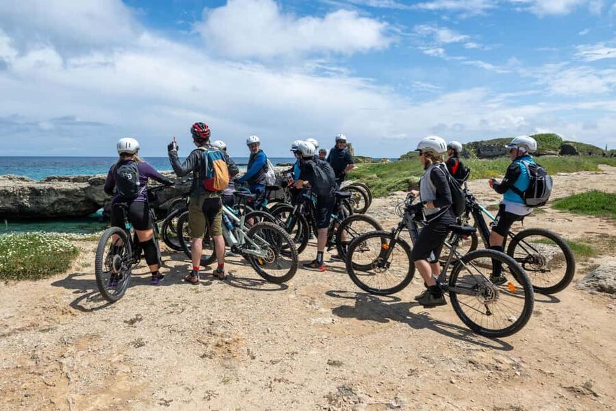 Grotta della Poesia, Torre dell'Orso, and Sant'Andrea: Self-guided Bike Tour - Sant’Andrea’s cliffs and sea caves
