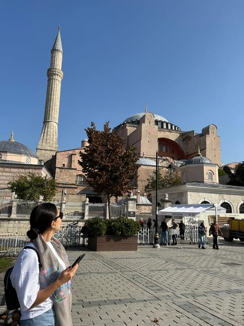 Hagia Sophia Skip-the-Line Ticket & Blue Mosque Audio Guide - Crossing the square to the Blue Mosque